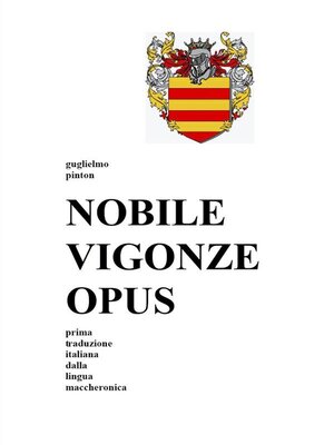 cover image of NOBILE VIGONZE OPUS. La Nobile Impresa del Conte Vigonza
